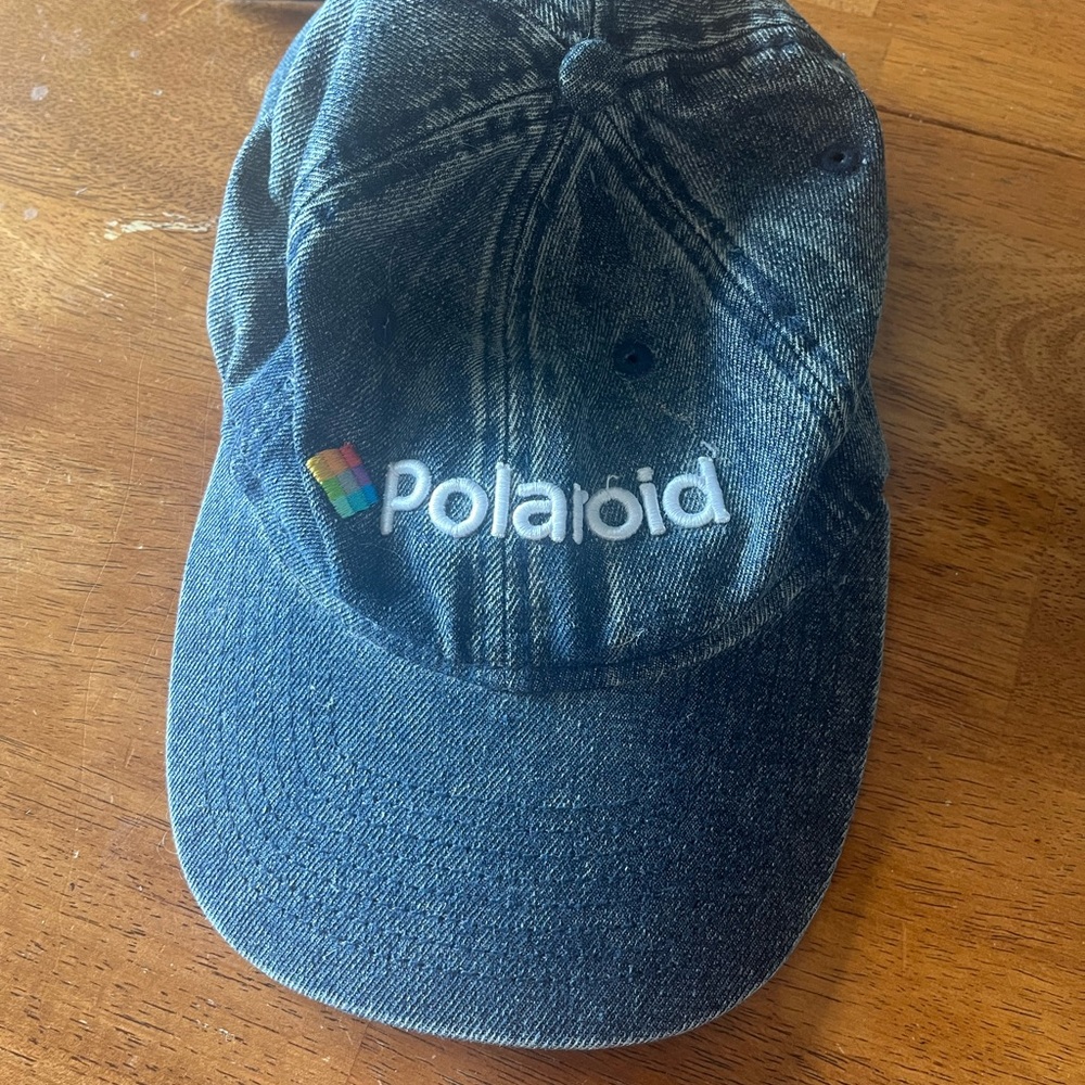 Polaroid Denim Cap - Black
